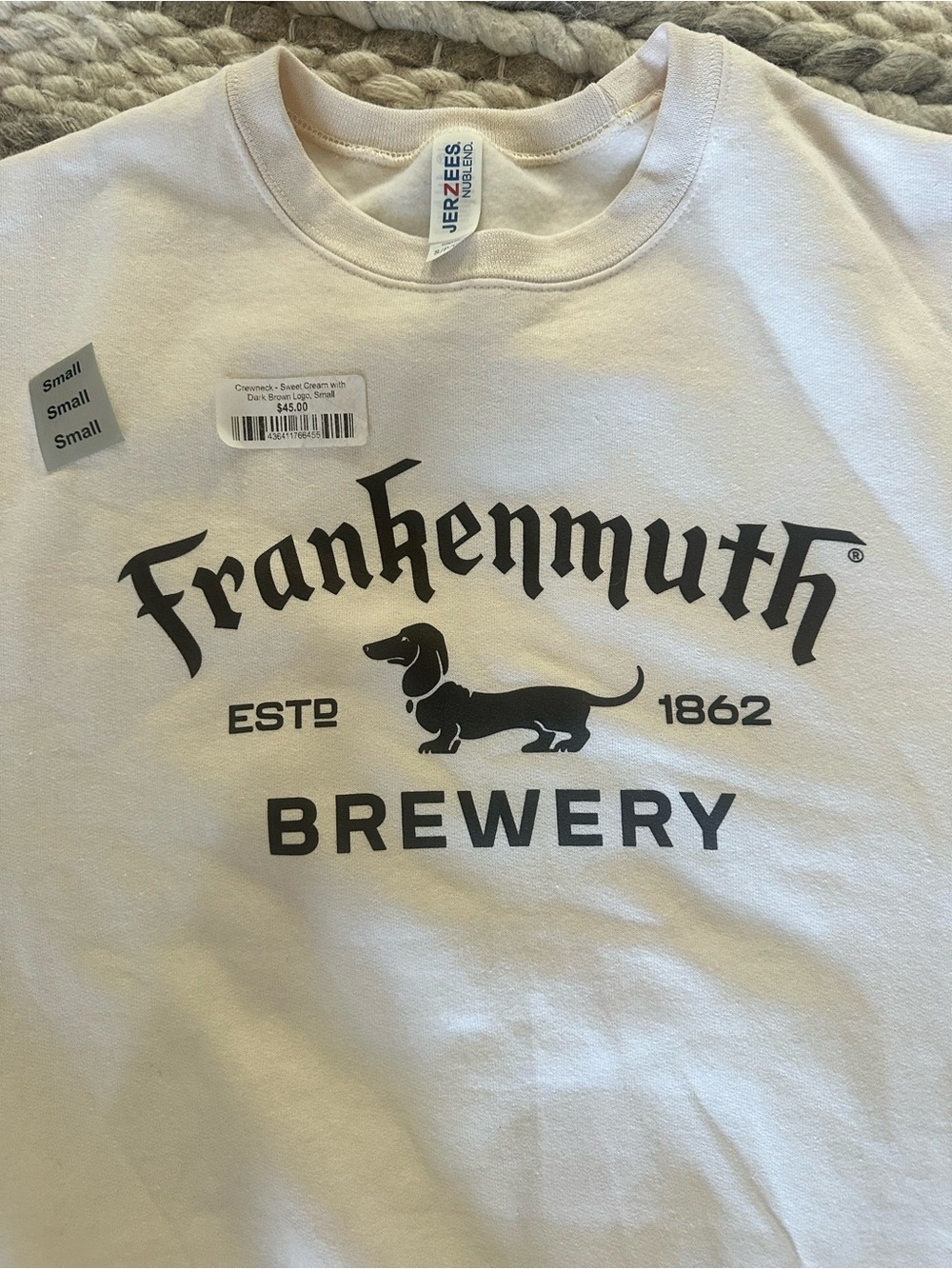 Frankenmuth Brewery Dachshund Cream Graphic Sweatshirt - Picture 6 of 6